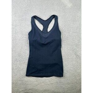 Lululemon deep breath tank nocturnal teal sz 4